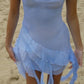 Chic A Line Spaghetti Straps Chiffon Ruffle Short Homecoming Dress 19th Birthday Outfits C5917