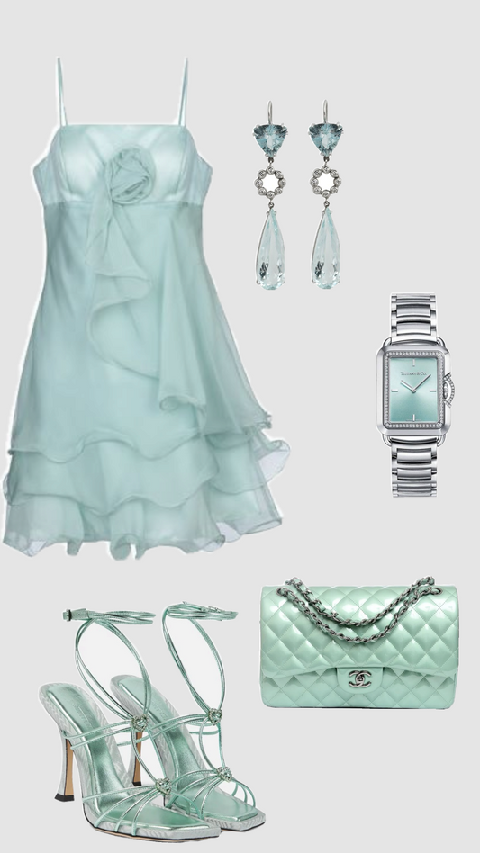 Tiffany Blue A Line Spaghetti Straps Satin Chiffon Short Homecoming Dress 19th Birthday Outfits C5919