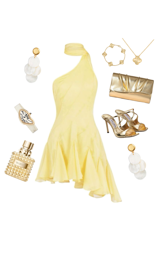 Pastel Yellow A Line Halter Satin Short Homecoming Dress 18th Birthday Outfits C5921