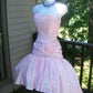 Lovely Pink Strapless A Line Satin Sequin Flower Short Homecoming Dress 17th Birthday Outfits C5923
