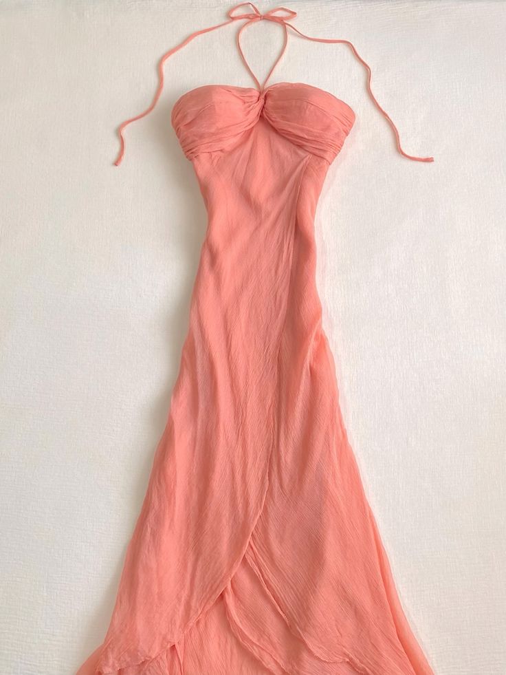 Classy A Line Halter Chiffon Long Prom Dress,Formal Dress C5932