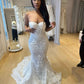Elegant Mermaid Sweetheart Lace Long Prom Dress,Formal Dress C5940