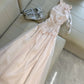 Lovely A Line Halter Chiffon Lace Long Prom Dress,Formal Dress C5985