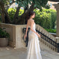 Elegant Mermaid Strapless Layer Satin Long Prom Dress,Formal Dress C5989