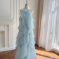 Lovely A Line Halter Chiffon Long Prom Dress,Formal Dress C5993