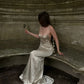 Obessed Mermaid Spaghetti Straps Satin Long Prom Dress,Formal Dress C5997