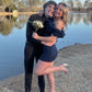 Obessed Navy Mermaid Off The Shoulder Satin Sequin Short Homecoming Dress 21th Birthday Outfits C6008