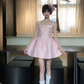 Sweet Pink 16th A Line Spaghetti Straps Satin Short Homecoming Dress Birthday Outfits C6010