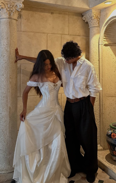 Princess A Line Off The Shoulder Satin Chiffon Long Prom Dress,Formal Dress C6016