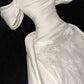 Chic Mermaid Off The Shoulder Satin Lace Long Prom Dress,Formal Evening Dress C6018