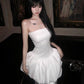 Unique Pretty Mermaid Strapless Satin Long Prom Dress,Formal Evening Dress C6020