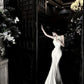 Charming Mermaid Halter Satin Long Prom Dress,Formal Evening Dress C6021