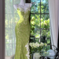 Pretty Mermaid Spaghetti Straps Lace Long Prom Dress,Formal Evening Dress C6025