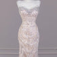 Shiny Mermaid Strapless Tulle Sequin Long Prom Dress,Formal Evening Dress C6026