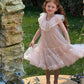 Robe de demoiselle d'honneur princesse en tulle coupe A C6030
