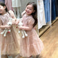 Sweet A Line Two Piece Satin Tulle Short Sleeves Flower Girl Dress C6034