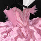 Gorgeous A Line Off The Shoulder Pink Tulle Beaded Short Homecoming Dress 19th Birthday Outfits C6038