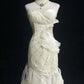 Sweetheart Mermaid Satin Chiffon Ruffle Beaded  Long Prom Dress,Wedding Dress,Evening Dress C6042