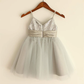 Pretty A Line Spaghetti Straps Tulle Sequin Flower Girl Dress C6058