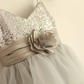 Pretty A Line Spaghetti Straps Tulle Sequin Flower Girl Dress C6058