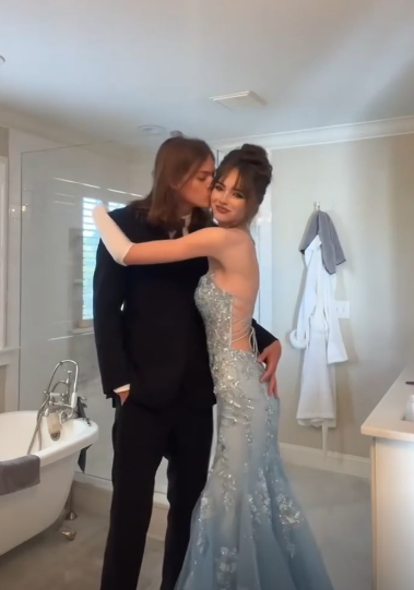 Gorgeous Mermaid Spaghetti Straps Tulle Sequin Long Prom Dress, Evening Dress C6079