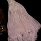 Sweet Sparkly A Line Strapless Tulle Sequin Long Prom Dress, Evening Dress C6080