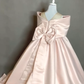 Sweet Ball Gown Satin With Bow Knot Flower Girl Dress C6087