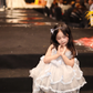 Cute Ball Gown Tulle Back With Bow Knot Flower Girl Dress C6089
