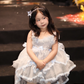 Cute Ball Gown Tulle Back With Bow Knot Flower Girl Dress C6089