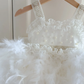 Cute Ball Gown Tulle With Train Flower Girl Dress C6094