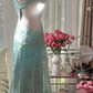 Gorgeous Mermaid Sweetheart Chiffon Sequin Beaded Long Prom Dress, Evening Dress C6113