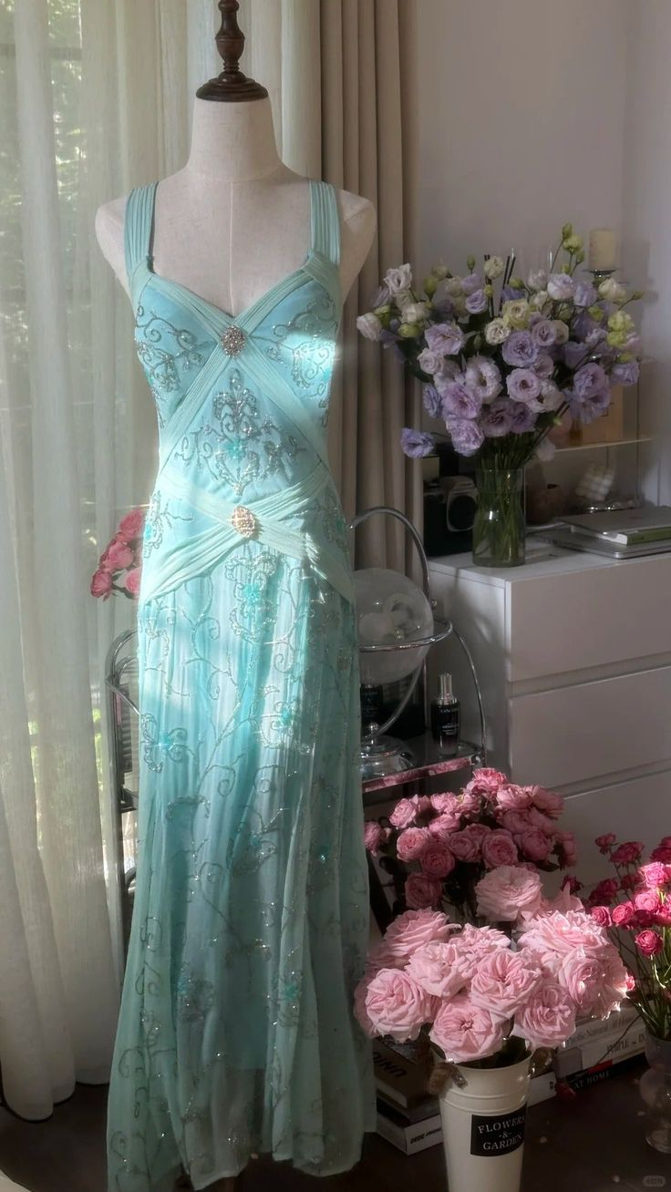 Gorgeous Mermaid Sweetheart Chiffon Sequin Beaded Long Prom Dress, Evening Dress C6113