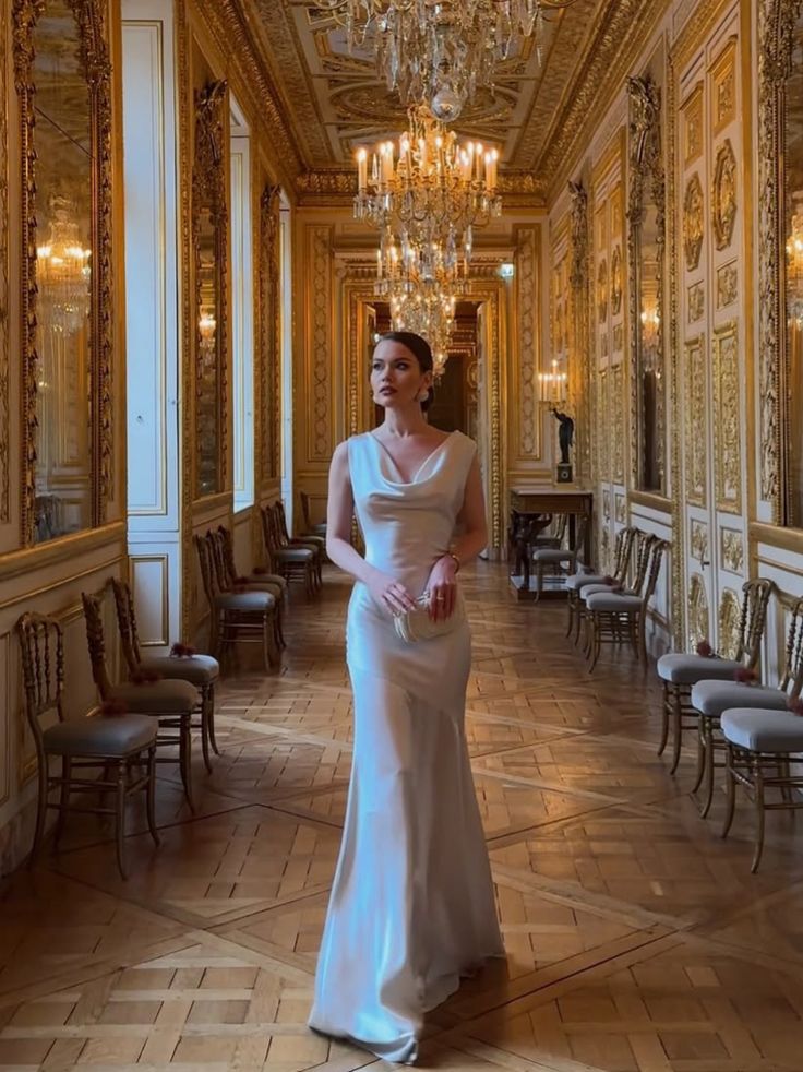 Formal Mermaid Satin Long Prom Dress, Evening Dress C6126