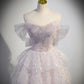 Pink Sweetheart Tulle Ball Gown Beaded Shiny Prom Dress Pink Sweet 16 Dress C612