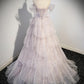 Pink Sweetheart Tulle Ball Gown Beaded Shiny Prom Dress Pink Sweet 16 Dress C612