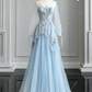 Unique Strapless Tulle Ball Gown Beaded Shiny Prom Dress Sweet 16 Dress C613