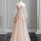 Pink StraplessTulle Ball Gown Beaded Shiny Prom Dress Pink Sweet 16 Dress C613