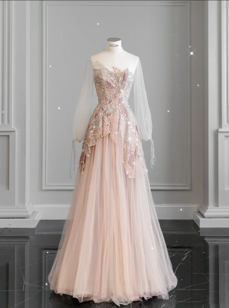 Pink StraplessTulle Ball Gown Beaded Shiny Prom Dress Pink Sweet 16 Dr BlingDress Pink StraplessTulle Ball Gown Beaded Shiny Prom Dress Pink Sweet 16 Dr BlingDress
