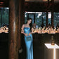 Simple Style Mermaid Strapless Satin Long Prom Dress, Evening Dress C6131