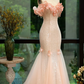 Pretty Fashion Mermaid Off The Shoulder Tulle Sequin Long Prom Dress, Evening Dress C6150