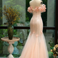 Pretty Fashion Mermaid Off The Shoulder Tulle Sequin Long Prom Dress, Evening Dress C6150
