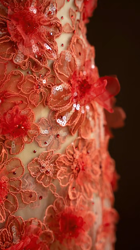 Unique Mermaid Strapless Tulle Applique Long Prom Dress, Evening Dress C6152