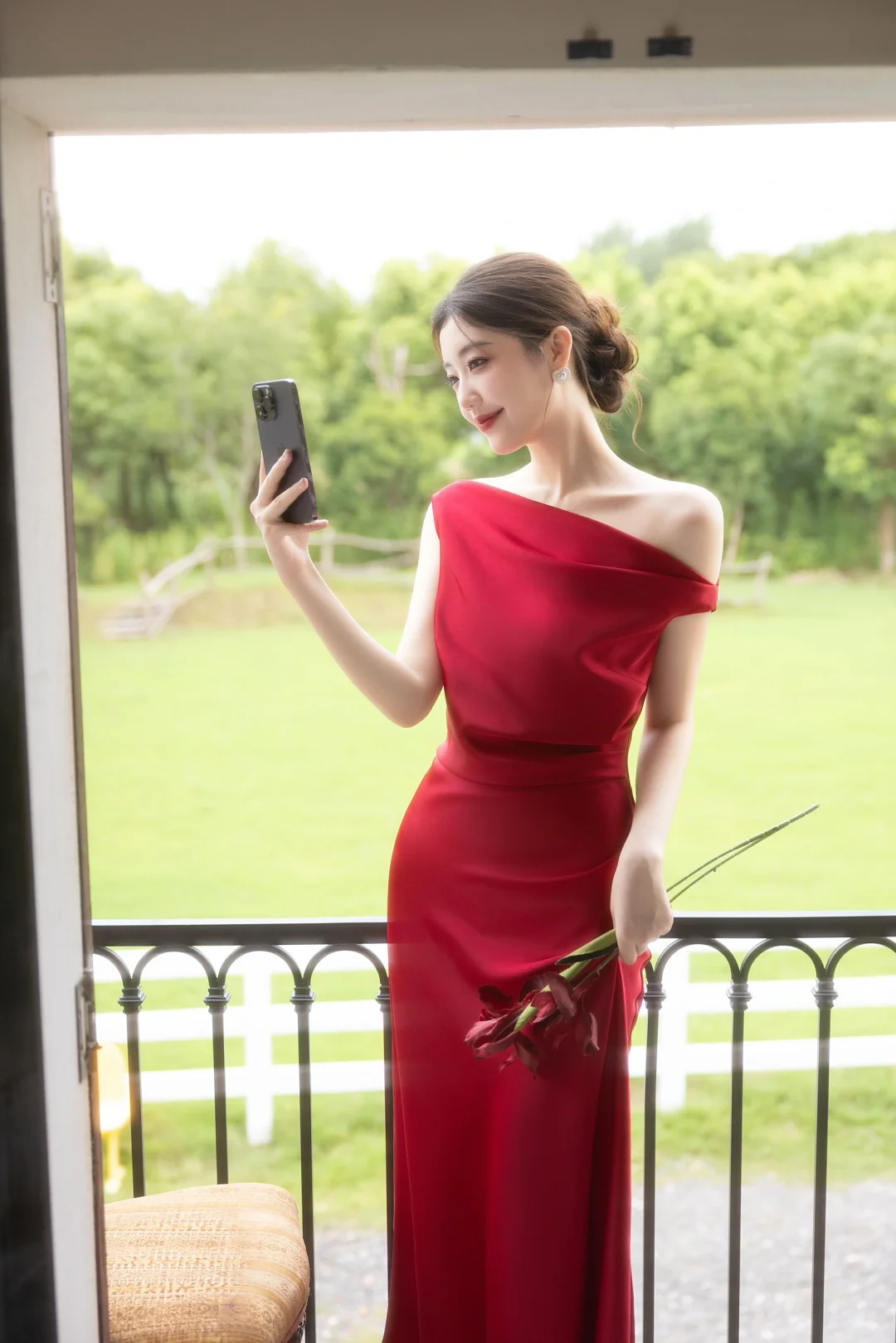 Classy Burgundy Mermaid Off The Shoulder Satin Long Prom Dress, Evening Dress C6176