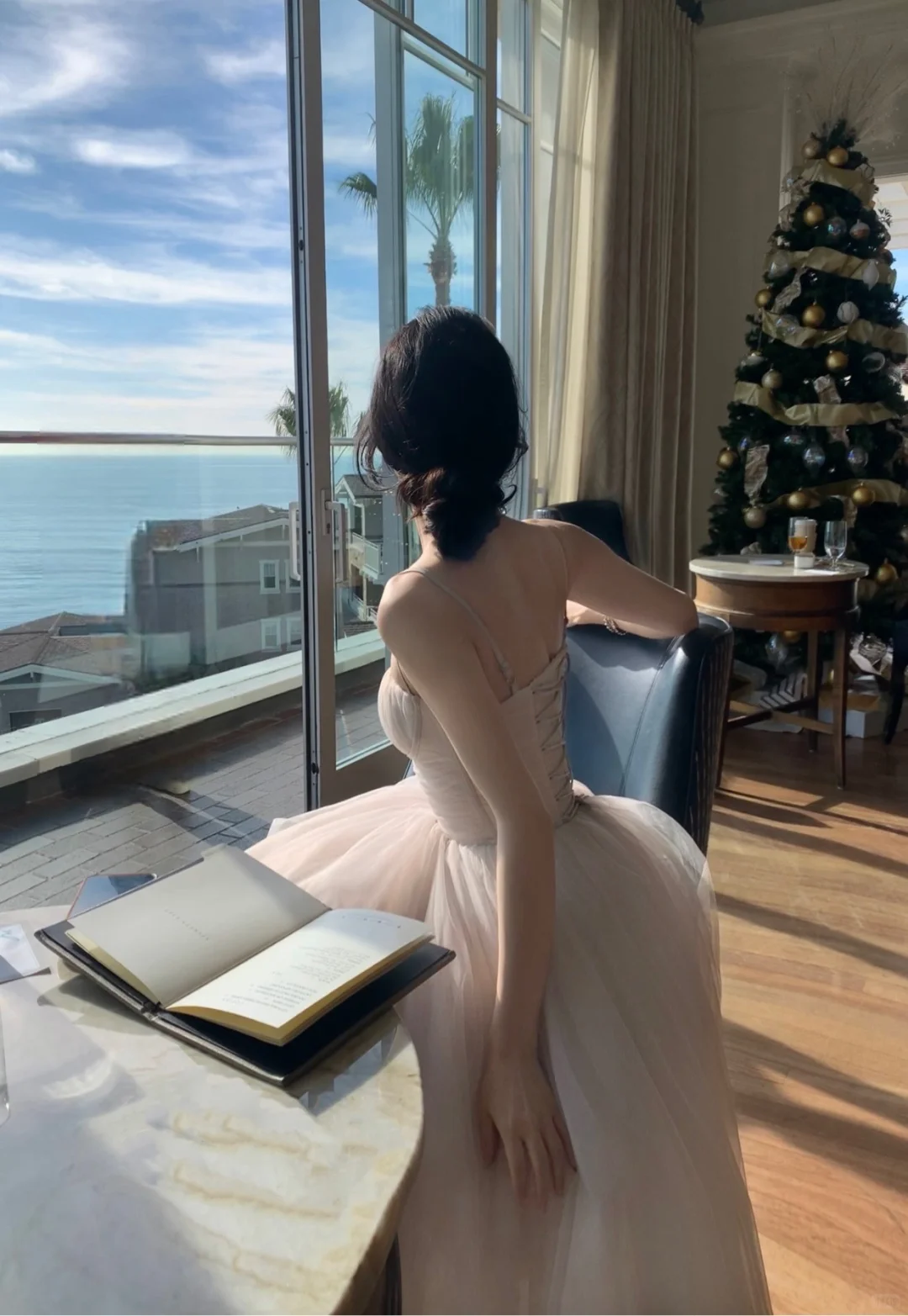 Elegant A Line Spaghetti Straps Tulle Long Prom Dress, Evening Dress C6182