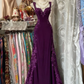 Pretty Mermaid Sweetheart Satin Lace Long Prom Dress, Evening Dress C6185