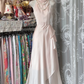 Sweet Pink Halter A Line Satin Long Prom Dress, Evening Dress C6190