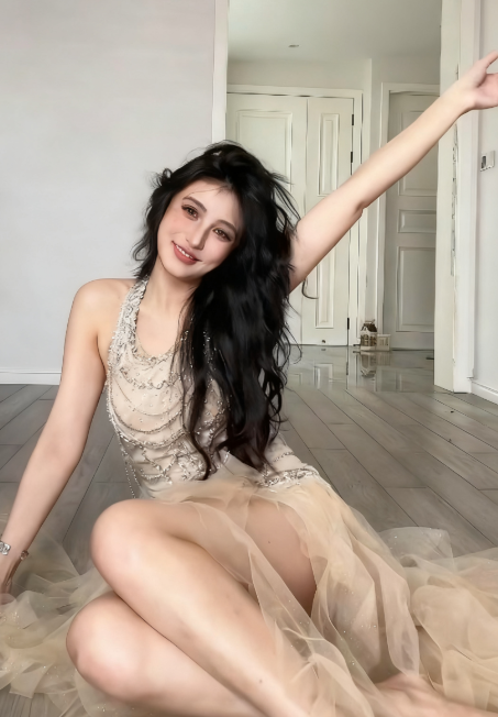 Unique Mermaid Halter Satin Ruffle Tulle Beaded Long Prom Dress, Evening Dress C6197