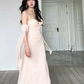 Elegant Mermaid Spaghetti Straps Chiffon Long Prom Dress, Evening Dress C6201