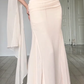 Elegant Mermaid Spaghetti Straps Chiffon Long Prom Dress, Evening Dress C6201