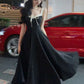 Princess Cute A Line Square Satin Long Prom Dress, Evening Dress C6225